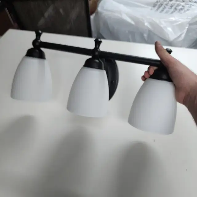 3 Bulb Dimmable Over Vanity Bathroom Light in Indoor Lighting & Fans in Ottawa - Image 3
