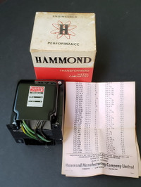 Unused Hammond Power Transformer 167M25 w Metal Cabinetry