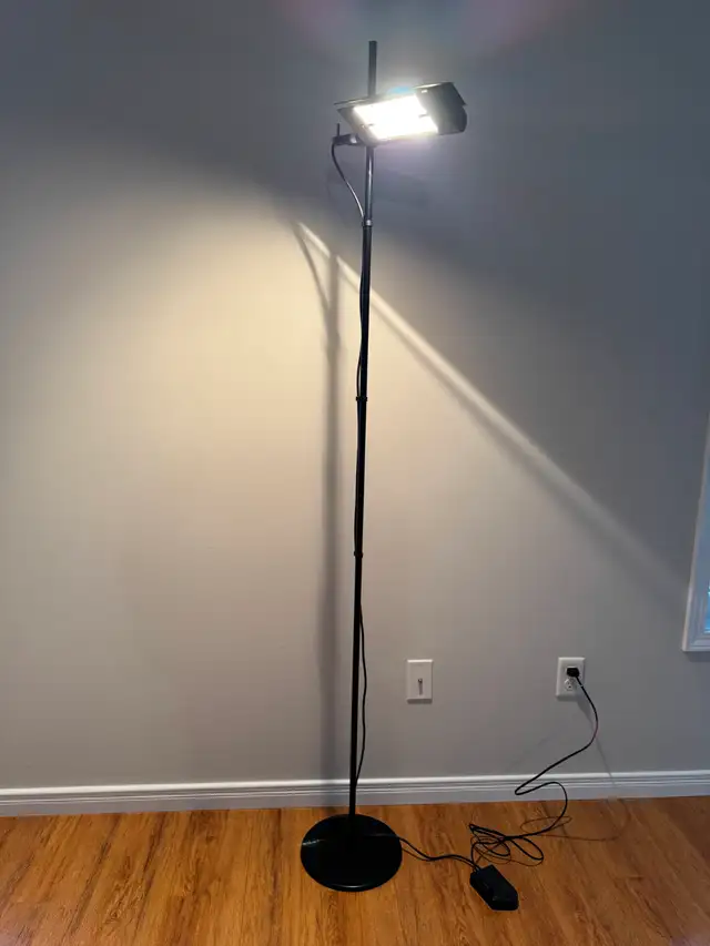 1980s Minimalist Black Floor Lamp by Gammalux in Indoor Lighting & Fans in Kitchener / Waterloo - Image 2