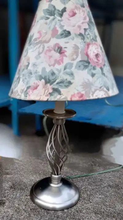 New Satin Nickel Lamp no Shade Table Nightstand, View more