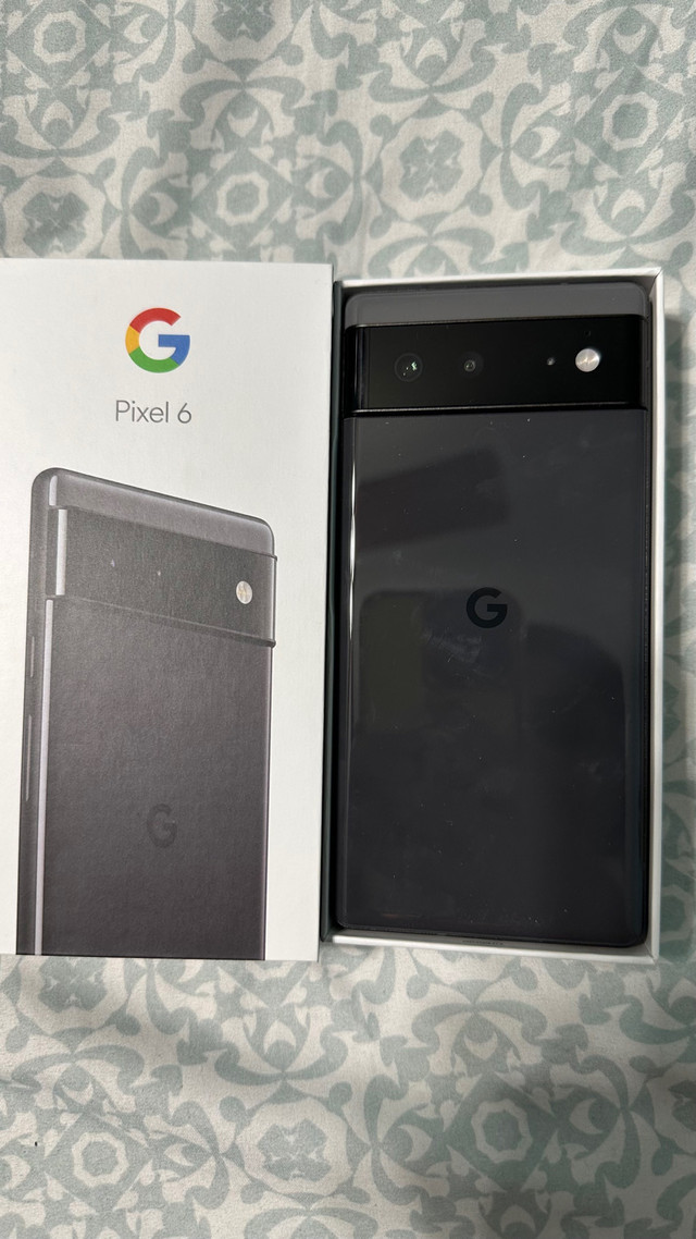 Google Pixel 6 128gbs Black UNLOCKED in Cell Phones in Oshawa / Durham Region - Image 2