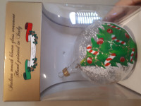 Two new Italian Christmas ornaments, hand painted in Italy
