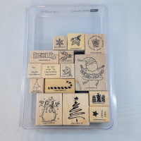 Stampin’ Up! Stamp Set Holiday Tag Team 2004 Christmas Winter Wo