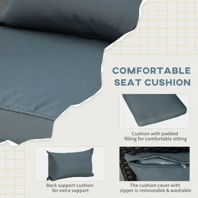 Patio Wicker Adirondack Chair, PE Rattan Outdoor Muskoka Chair,  in Patio & Garden Furniture in Markham / York Region - Image 5