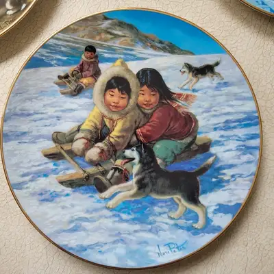 NORI PETER  The Race : ARCTIC SPRING COLLECTIBLE PLATE, View more
