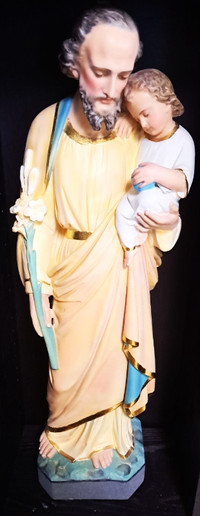 Statue de Joseph et l'enfant Jésus