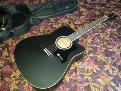 Black Vangoa Acoustic Guitar with Soft Case, Clamp, Tuner, View more