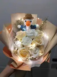 Eternally Scented Flowers with Giftbox and Fairy Lights! 