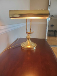 Vintage antique brass desk table lamp lampe bureau laiton