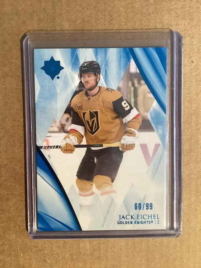 2023-24  Ultimate Collection Blue /99 Jack Eichel #17 in Arts & Collectibles in Saint-Jean-sur-Richelieu - Image 2