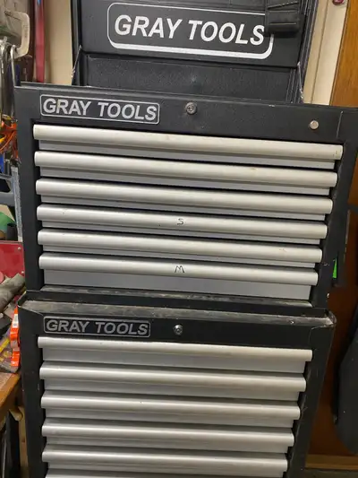 Canadian Made Gray Tools Box and all the tools