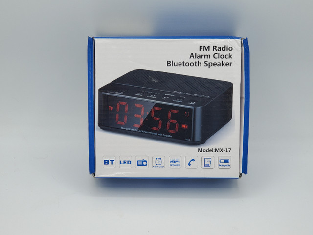 Alarm Clock MX-19 Bluetooth Speaker FM Radio brand new / radio dans Autre  à Ouest de l’Île - Image 2