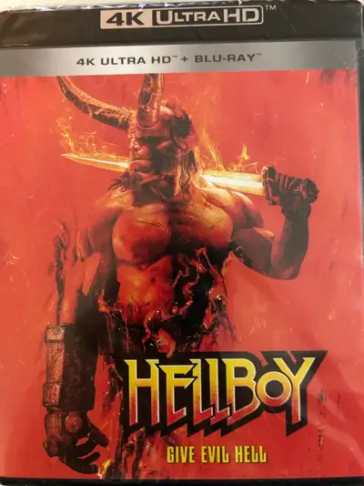 hellboy 4K ultra hd & Blu-ray bil new sealed 19$., View more