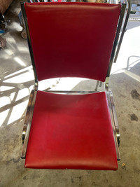 Chairs 5 Red 1 Black $3 each or 6 for 12
