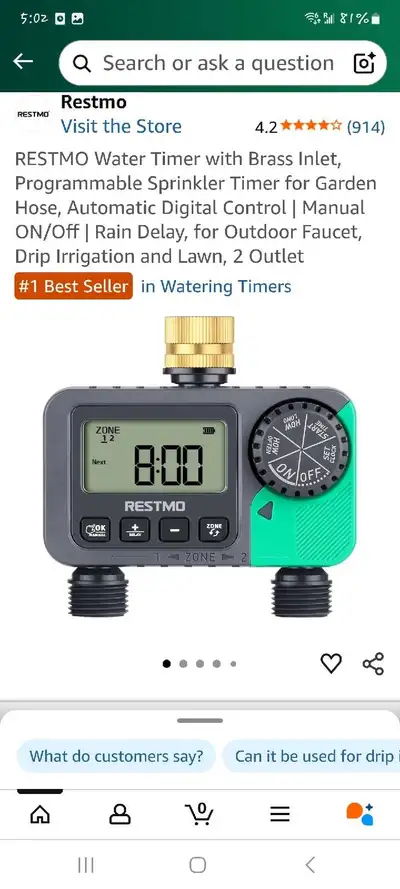Restmo Water Timer, View more