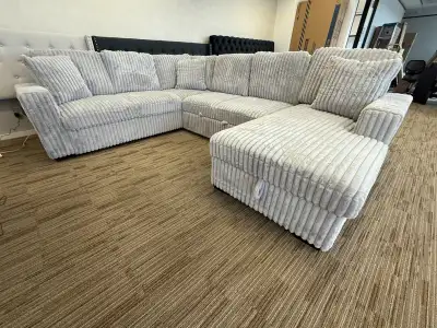 Corduroy Sofa Bed Now with U-Shaped Storage Order Now , View more