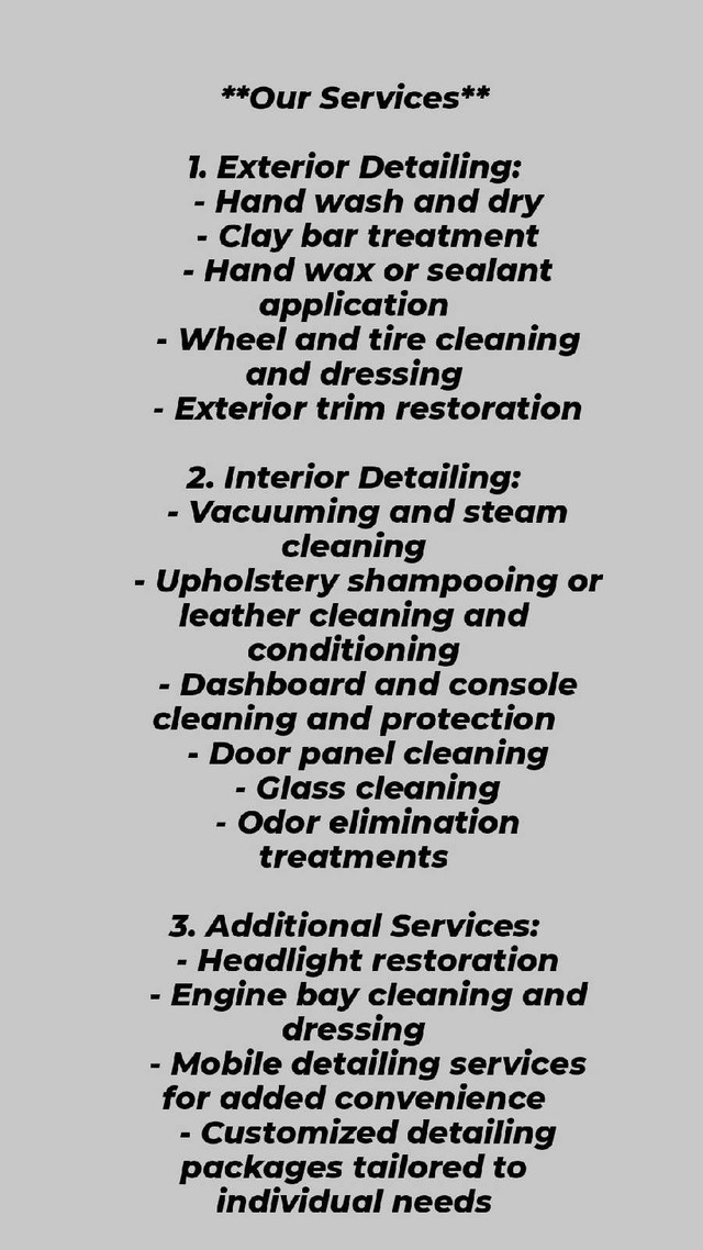A.A Car Detailing services  in Cleaners & Cleaning in City of Halifax - Image 2