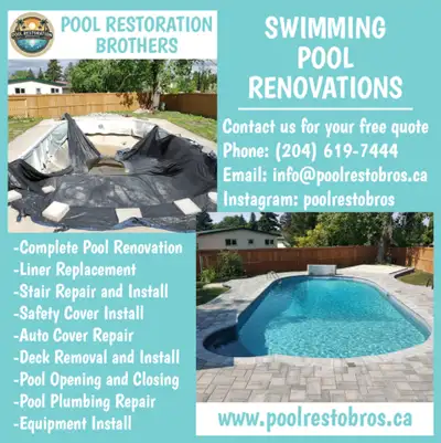 Swimming Pool Liner Replacements, Openings, and More!, View more