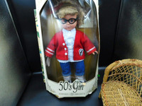 18 IN 50S BLONDE GIRL DOLL, VARSITY SWEATER, SADDLE SHOES, NEW