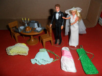 1981 Glamour Gal Jessie Action Figure. Bride, Groom, Outfits+Acc