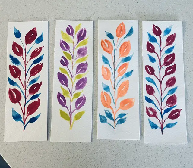 Watercolor Bookmarks423857304760504322