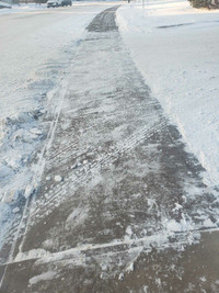 Sidewalk snow and ice removal