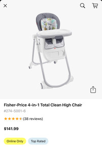Foldable High Chair - 3 in 1 - Fisher Price
