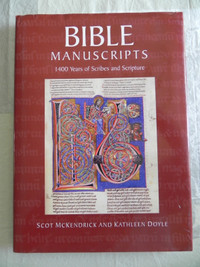 BIBLE MANUSCRIPTS - 1400 Years of Scribes & Scripture - LIKE NEW
