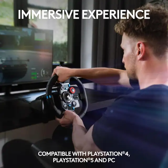 Logitech G29 Driving Force Racing Wheel and Floor Pedals in PC Games in City of Montréal - Image 4