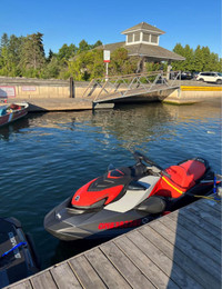 2 Jetskis ( gti™️ se 130 brp Seadoo) with 2 in 1 trailer 