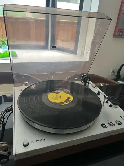 Vintage Philips 312 Turntable & Sony Receiver Set, View more
