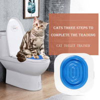 Pet Cats Plastic Toilet Trainer Pets Toilet Training Kit Litter
