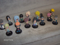 Lot of 14 Manga Anime Figures 2 Inches Tall