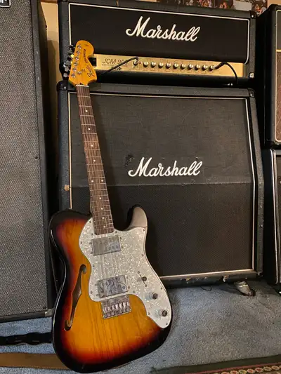 Vintage Modified Telecaster Thinline. Sounds and plays like a dream!! Set up with a set of .10’s Wha...