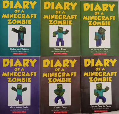 6 Diary of a Minecraft Zombie Unofficial Books, View more