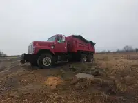 International tandem axle dump truck