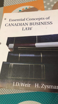 Essential concepts of Canadian business law