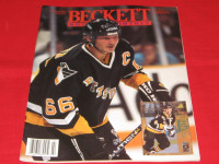 carte hockey cards 8 lemieux cover beckett monthly