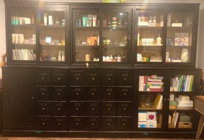 Wood Apothecary Cabinet
