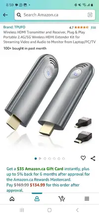 Wireless HDMI Transmitter and Receiver 