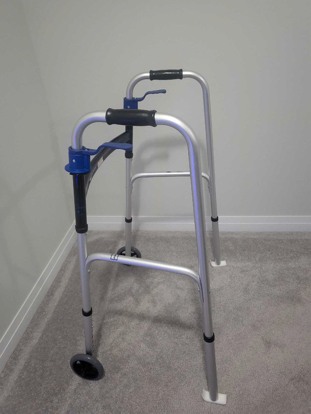 Two button folding walker in Health & Special Needs in Brantford