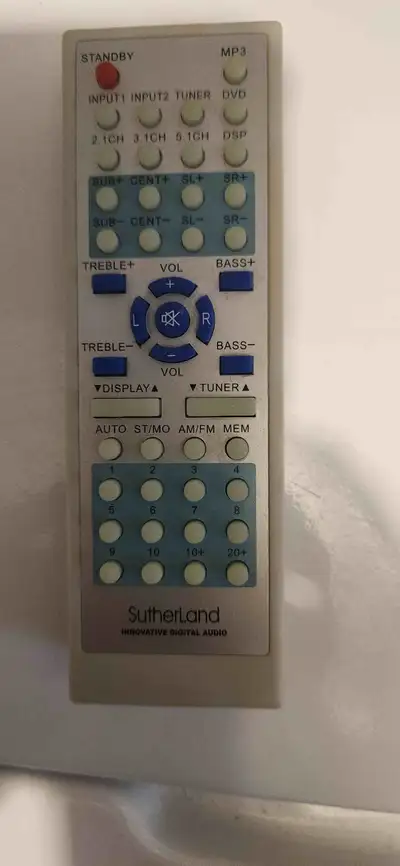 Sutherland original stereo system remote IT IS AVAILABLE IF ADS IS UP PLEASE DO NOT EMAIL ME ASKING...