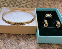 Authentic damascene jewelry set 