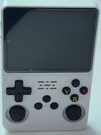 R36S white retro gaming handheld