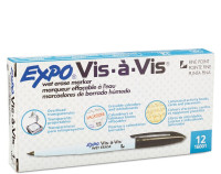 EXPO Vis-A-Vis Wet-Erase Overhead Transparency Markers
