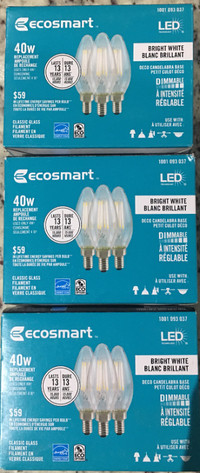 ($5 each) 3 Packs of Echo Smart 4W Bright White E12 Bulb