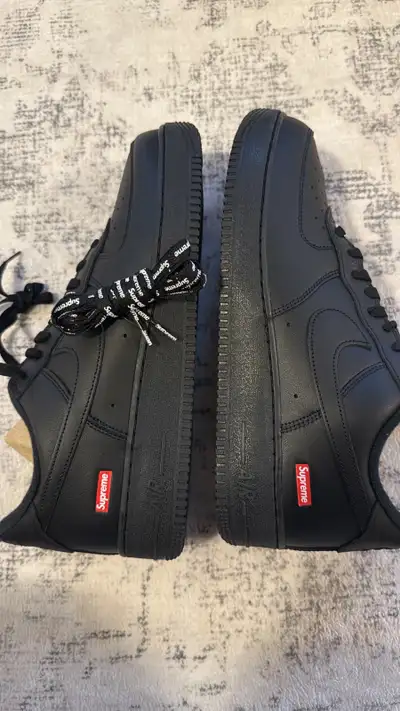 supreme Air Force ones and denim jacket, View more