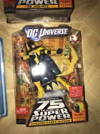 DC MARVEL ACTION FIGURES NEW IN BOX SINESTRO CORPS; BATMAN