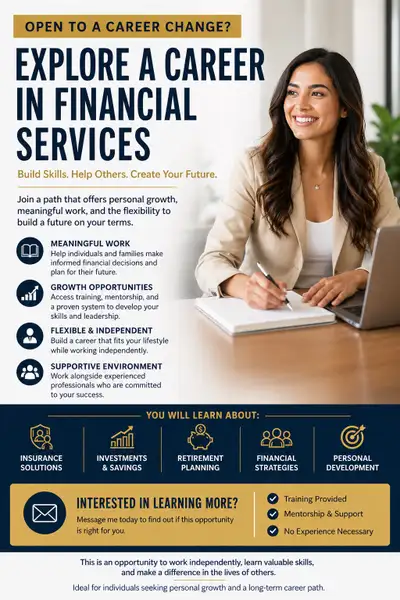 Seeking Motivated Individuals for Financial Services Training, View more