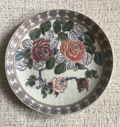 Decorative ROSE PLATE Made of Real China for Display, View more